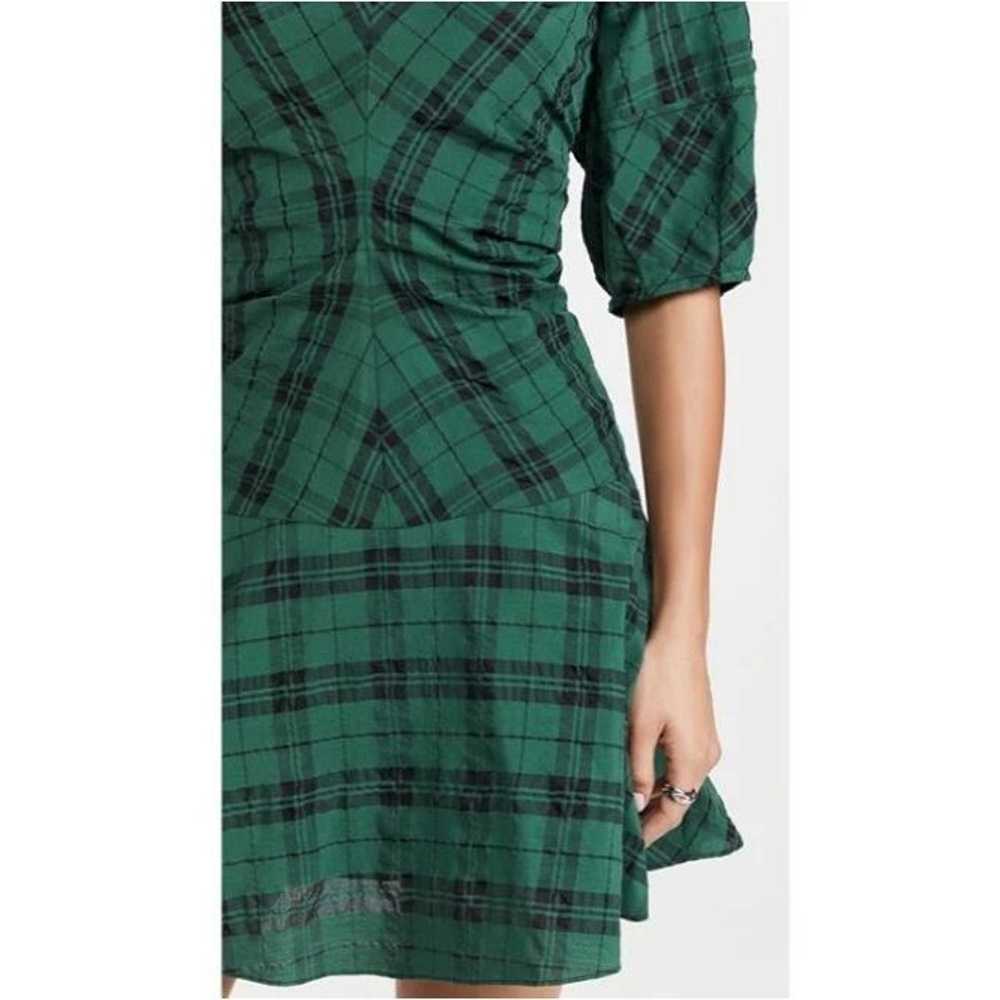 Tanya Taylor Emmaline Plaid Dress in Green - image 3