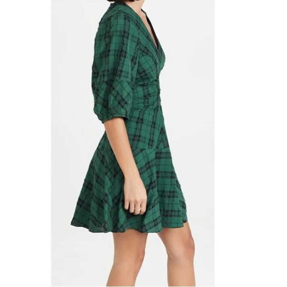 Tanya Taylor Emmaline Plaid Dress in Green - image 5