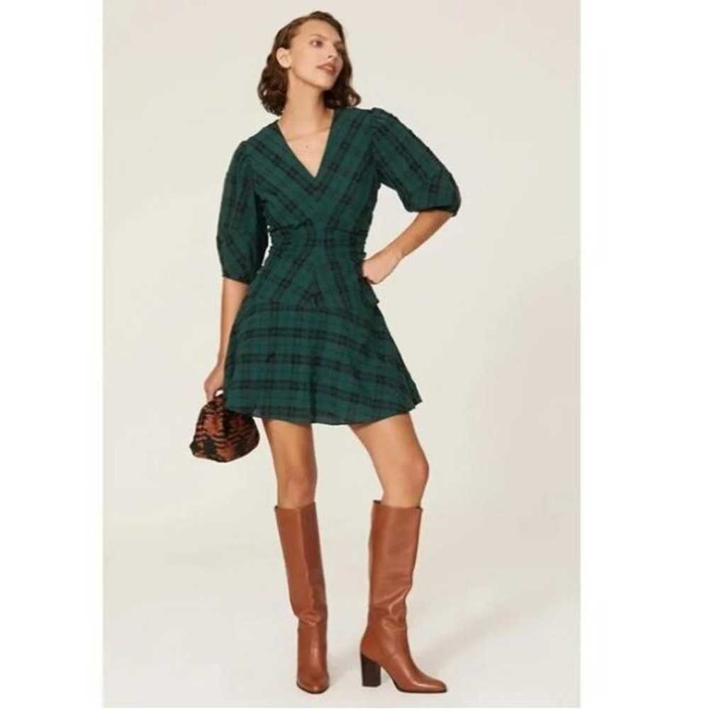 Tanya Taylor Emmaline Plaid Dress in Green - image 6