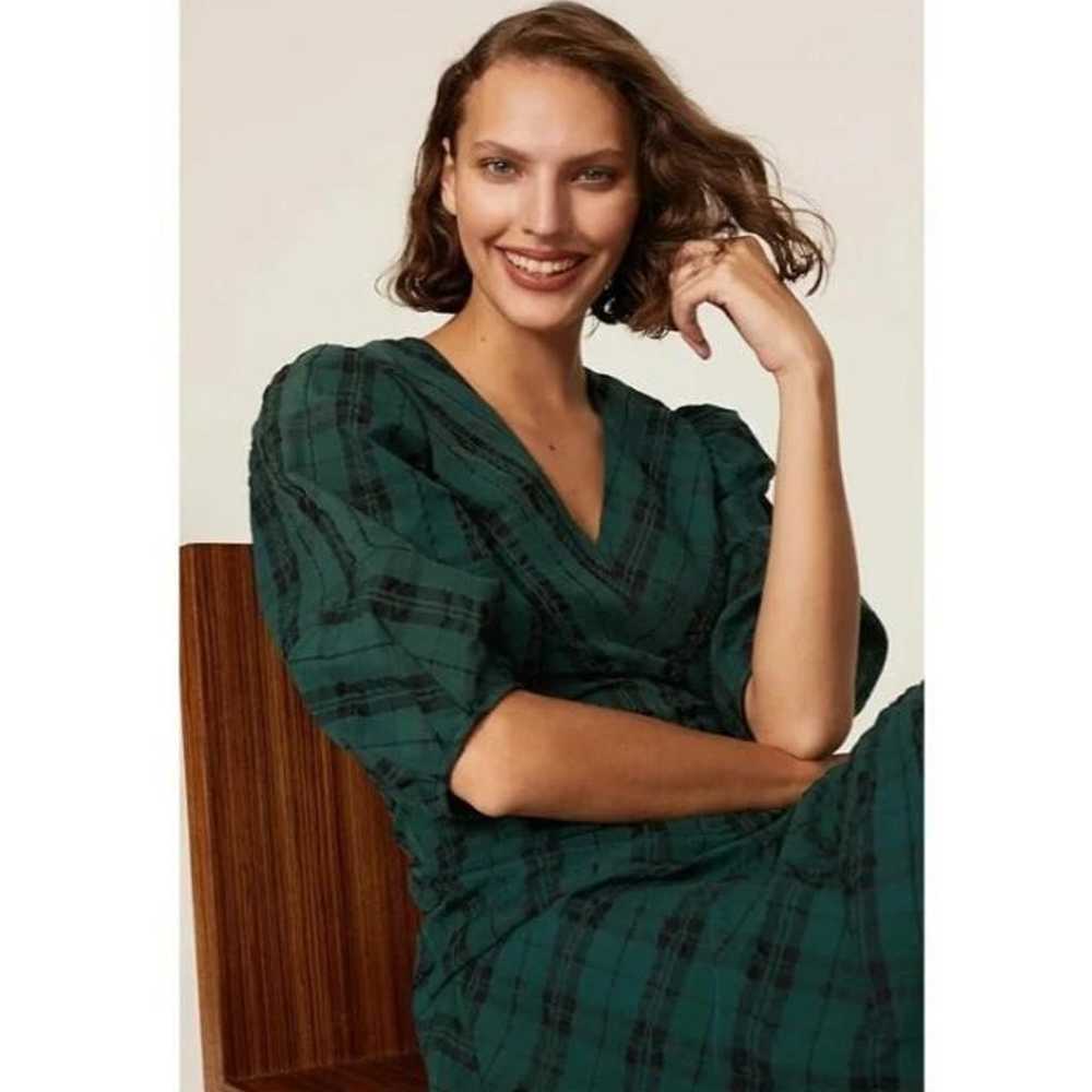 Tanya Taylor Emmaline Plaid Dress in Green - image 7