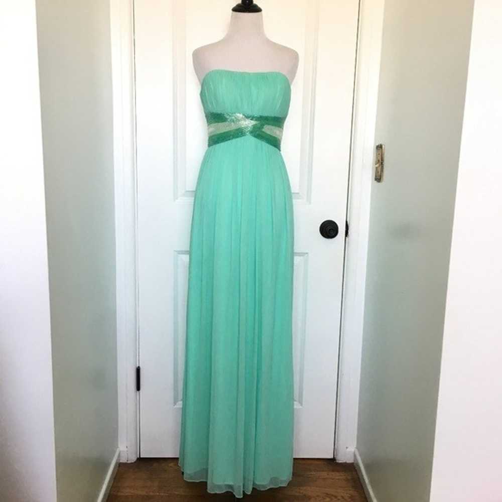 Turquoise Beaded Dress - image 1