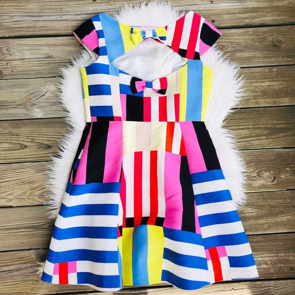 Kate Spade Colorblock Stripe Bow Dress - image 7