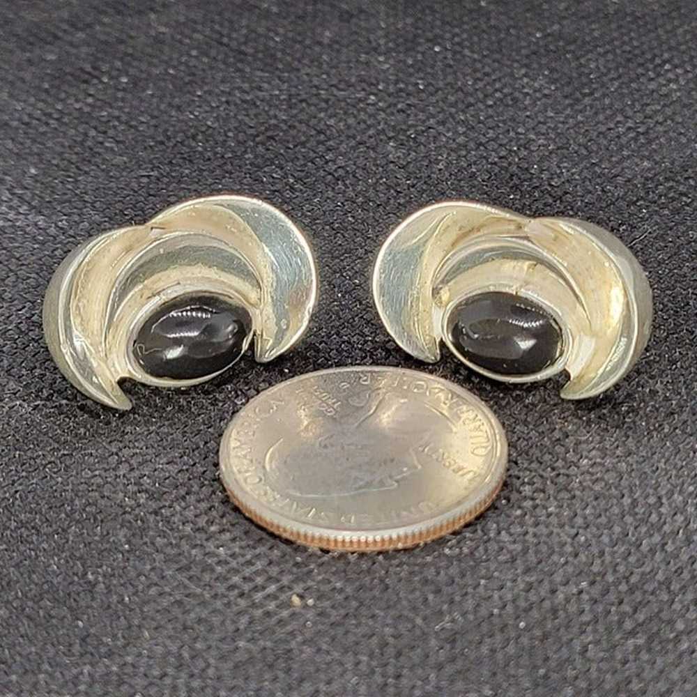 Vintage Onyx and Sterling Silver 925 Taxco TC-86 … - image 6