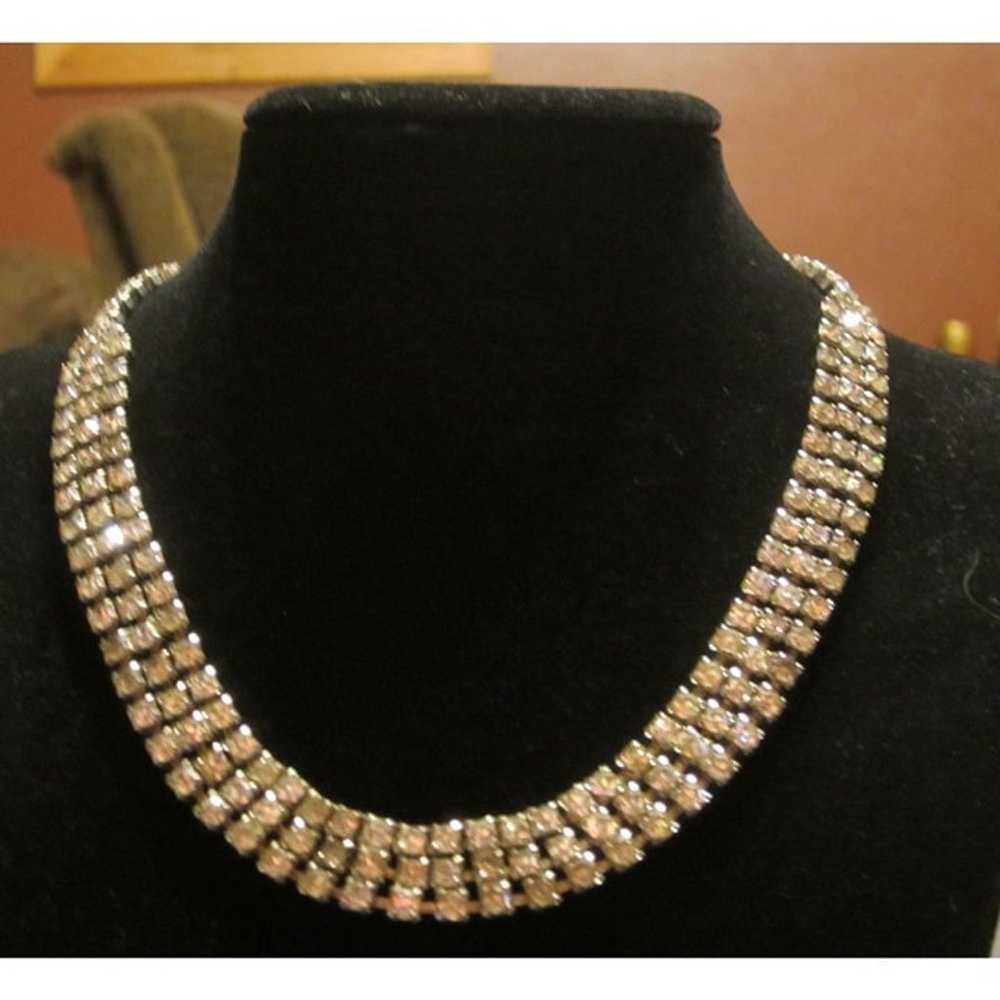 Vintage BJR rhinestone 3  piece jewelry set - image 2