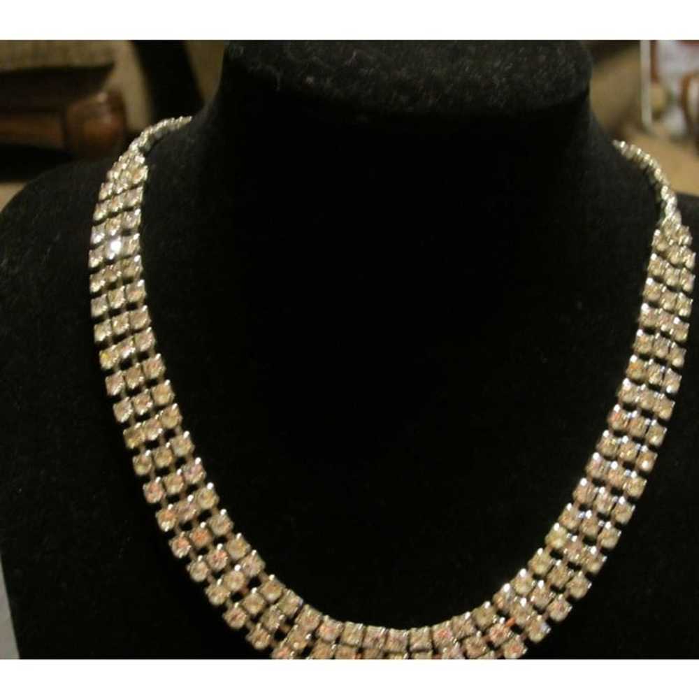 Vintage BJR rhinestone 3  piece jewelry set - image 5