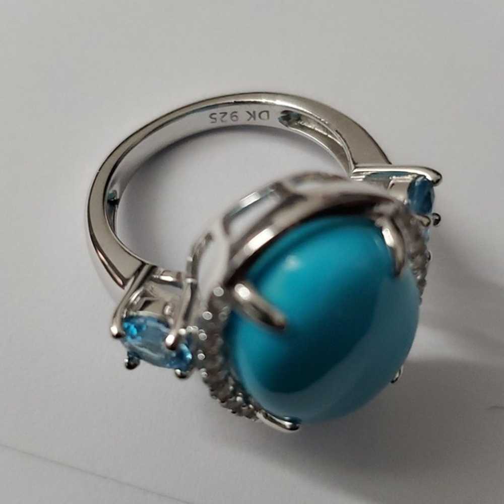 Sterling Silver 925 Sleeping Beauty Turquoise Blu… - image 4