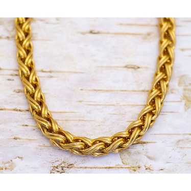 16 Inch, Vintage Weave Chain Necklace by Erwin & … - image 1