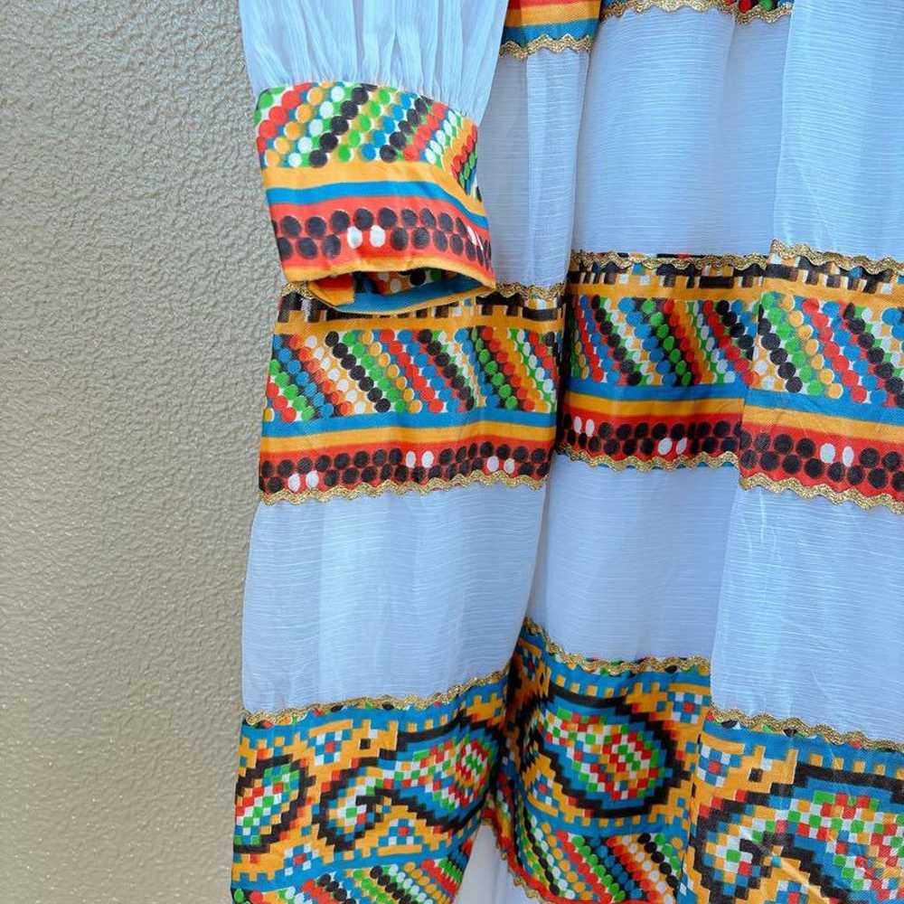 70s vintage maxi dress hippie one-piece - image 12