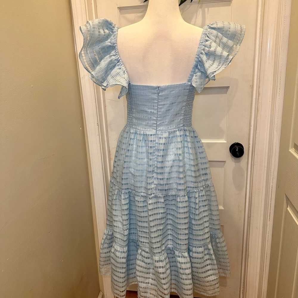 Amanda Uprichard Baby Blue Cedella Dress in Size … - image 6