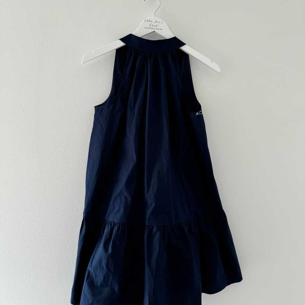 Staud Navy Marlowe Mini Dress M - image 5