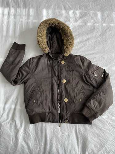 Baby Phat ジャケット VTG Y2K 2000s Iconic Baby Phat Satin Bomber Jacket With Cat
