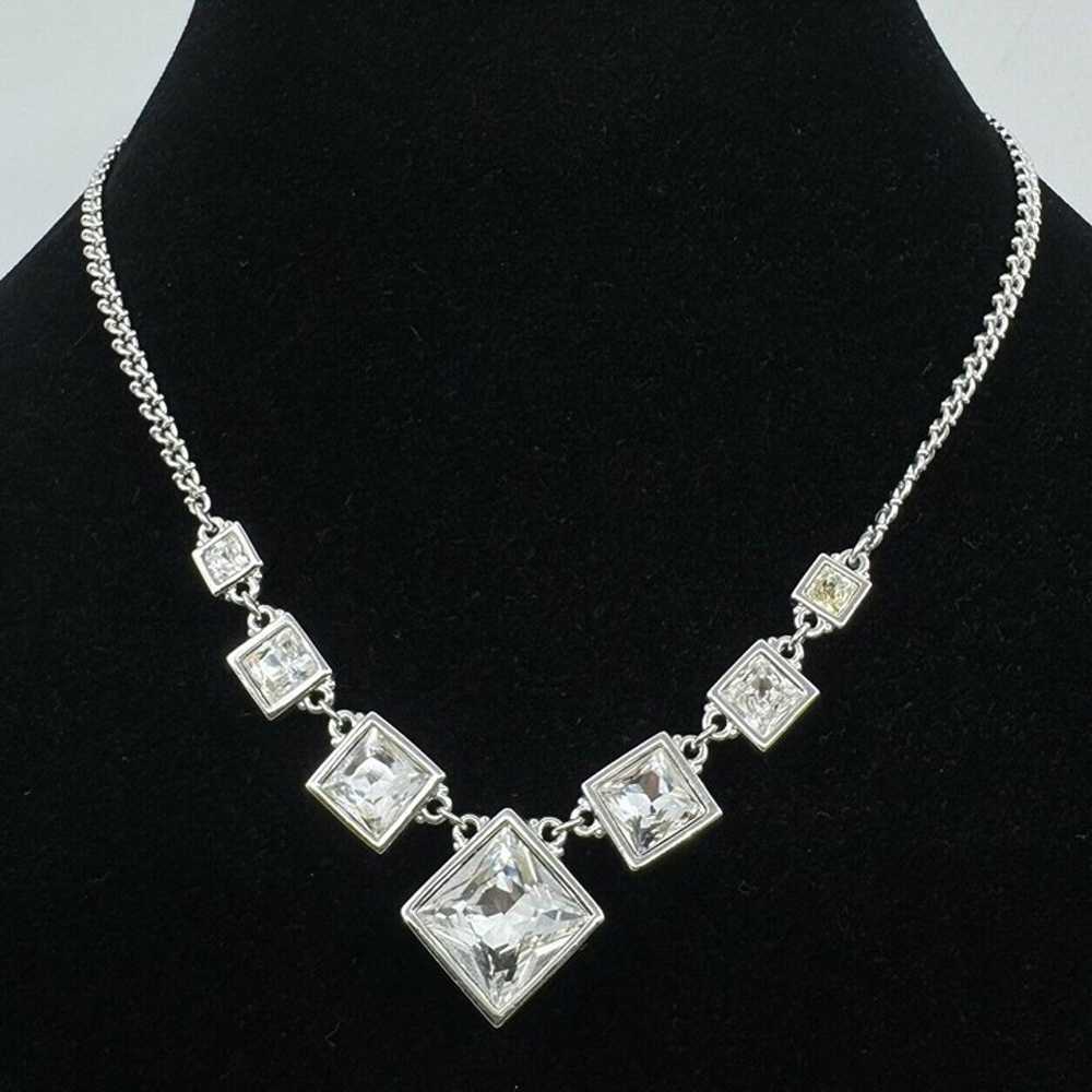 Swarovski Square Graduated Austrian Crystal Neckl… - image 1