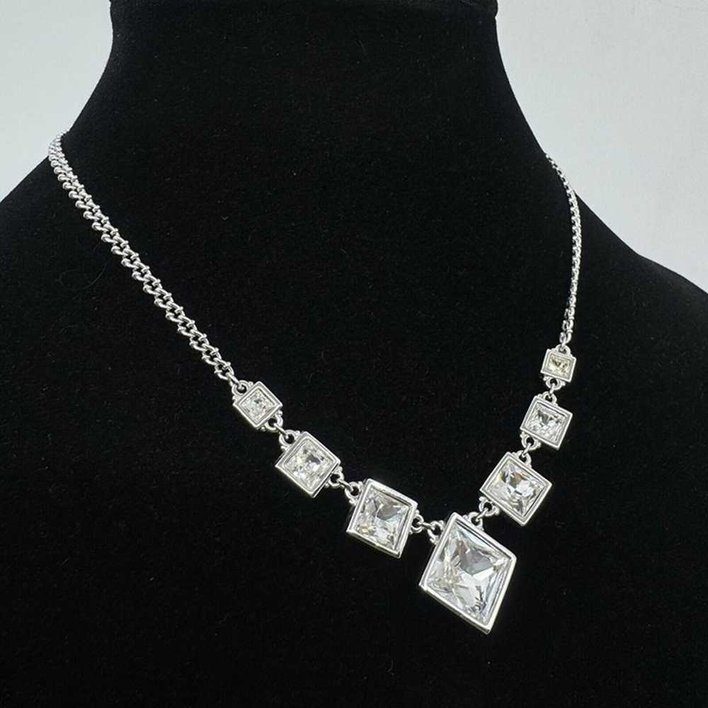 Swarovski Square Graduated Austrian Crystal Neckl… - image 2