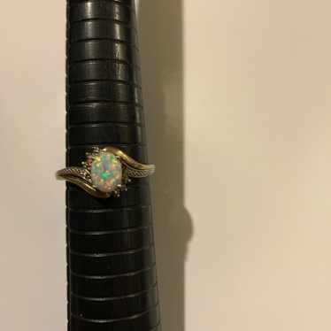 Opal 10k gold and 925 10 1/2 woman’s Ring - image 1