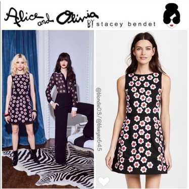 Alice + Olivia “Lindsey” embroidered floral Dress 