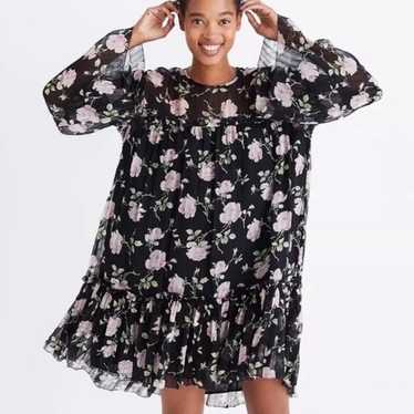 ULLA JOHNSON Dahlia Floral Mini Dress Sz M/8 - image 1