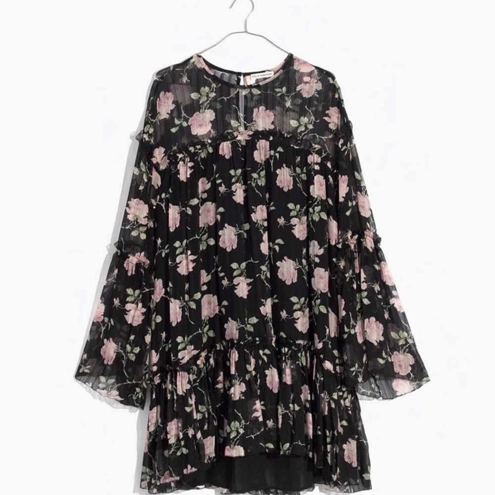 ULLA JOHNSON Dahlia Floral Mini Dress Sz M/8 - image 9