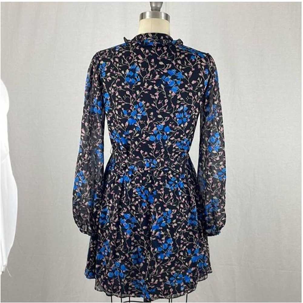 Saloni Tilly Long-sleeve Floral Silk Mini Dress - image 6