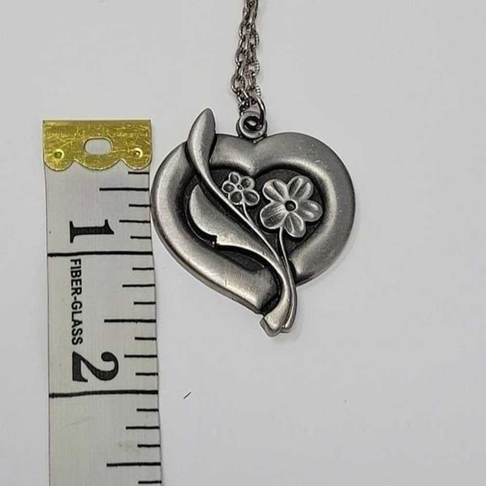 Vintage Signed R. Tennesmed Sweden Pewter Necklac… - image 7