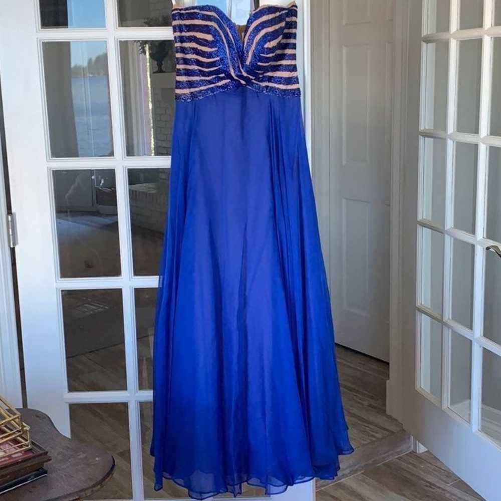 Sherri Hill Blue Prom Dress - image 1