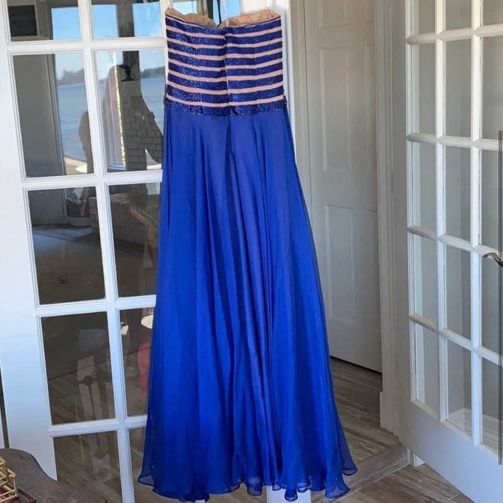 Sherri Hill Blue Prom Dress - image 3