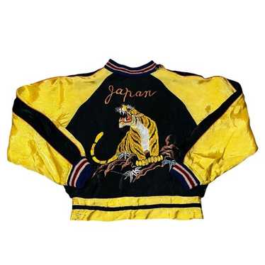 ジャケット・アウター Vintage reversible Souvenir Jacket 50s VTG Sukajan Satin Reversible Japanese Souvenir Jacket 50s