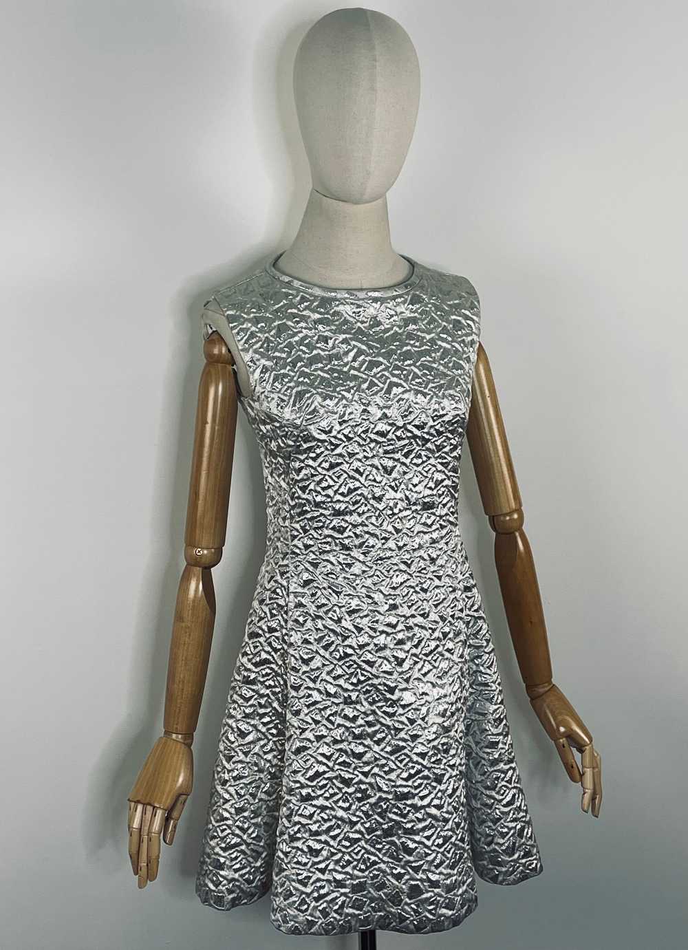 1960s silver brocade ensemble - image 6