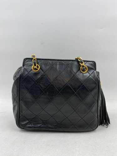 Authentic Chanel Black Quilted Shopping Tote