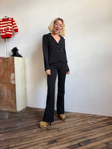 Vintage Y2K Striped Women's Suit by Star City