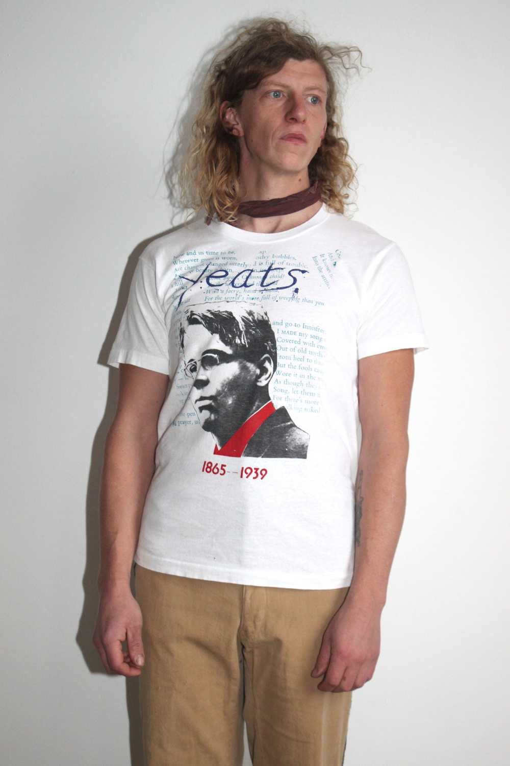 Vintage William Butler Yeats Poet T-Shirt - image 2