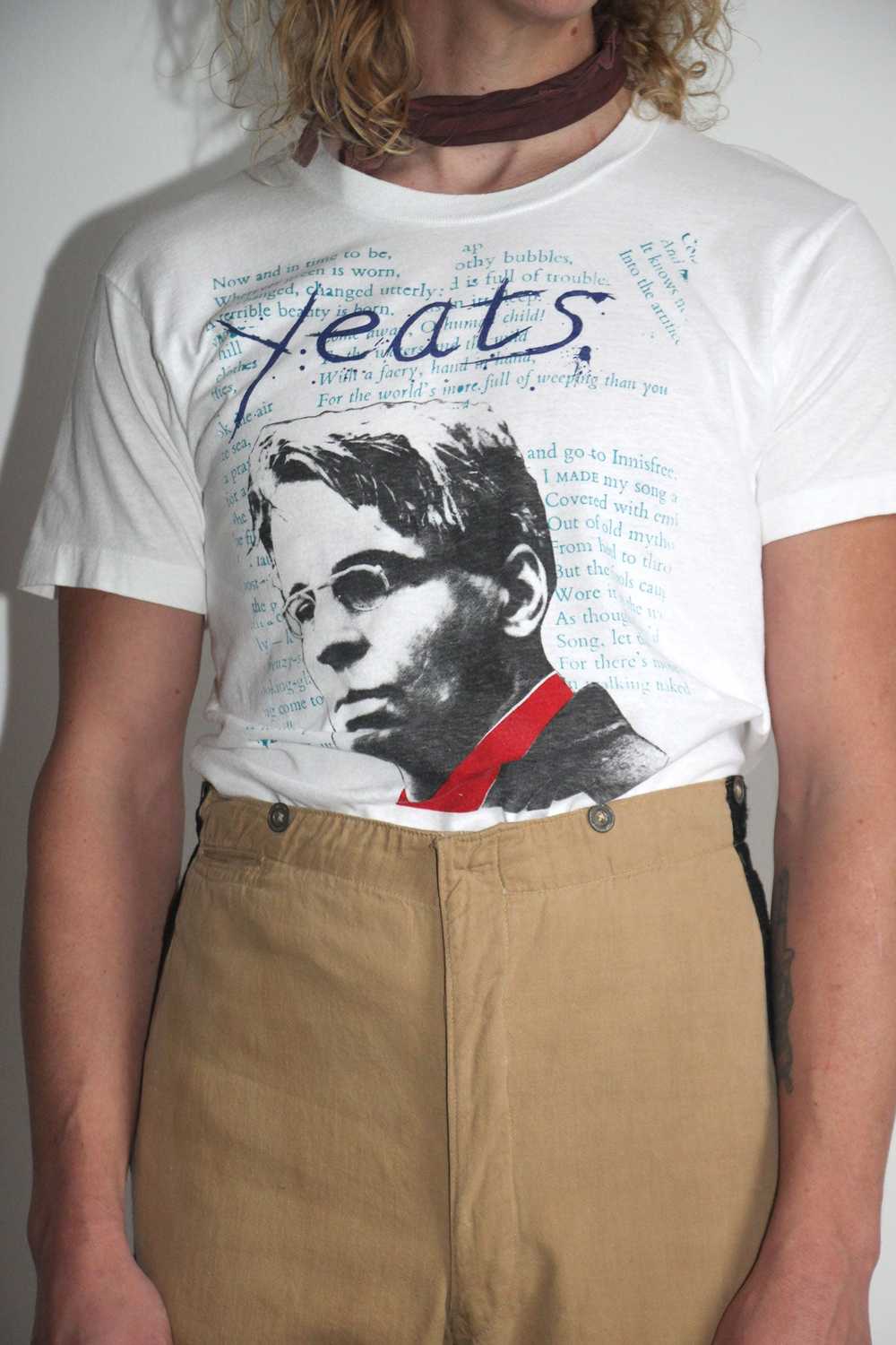 Vintage William Butler Yeats Poet T-Shirt - image 3