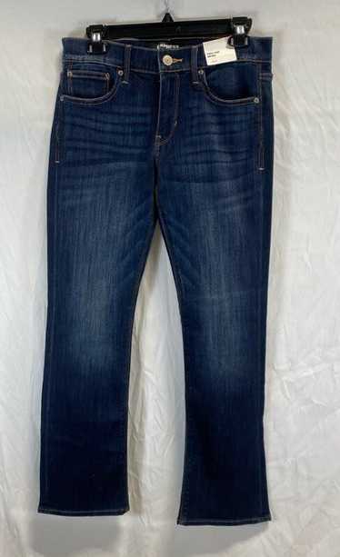 NWT Express Womens Blue Dark Wash Mid Rise Denim … - image 1