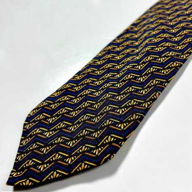 Altea Altea Milano Men's Tie Blue Gold 100% Silk S