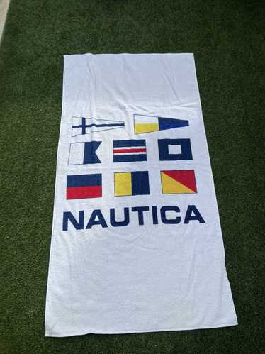 Nautica × Vintage VTG 90’s Nautica Large White Bea