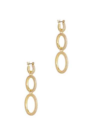 Luv Aj Triple Pave Hoops