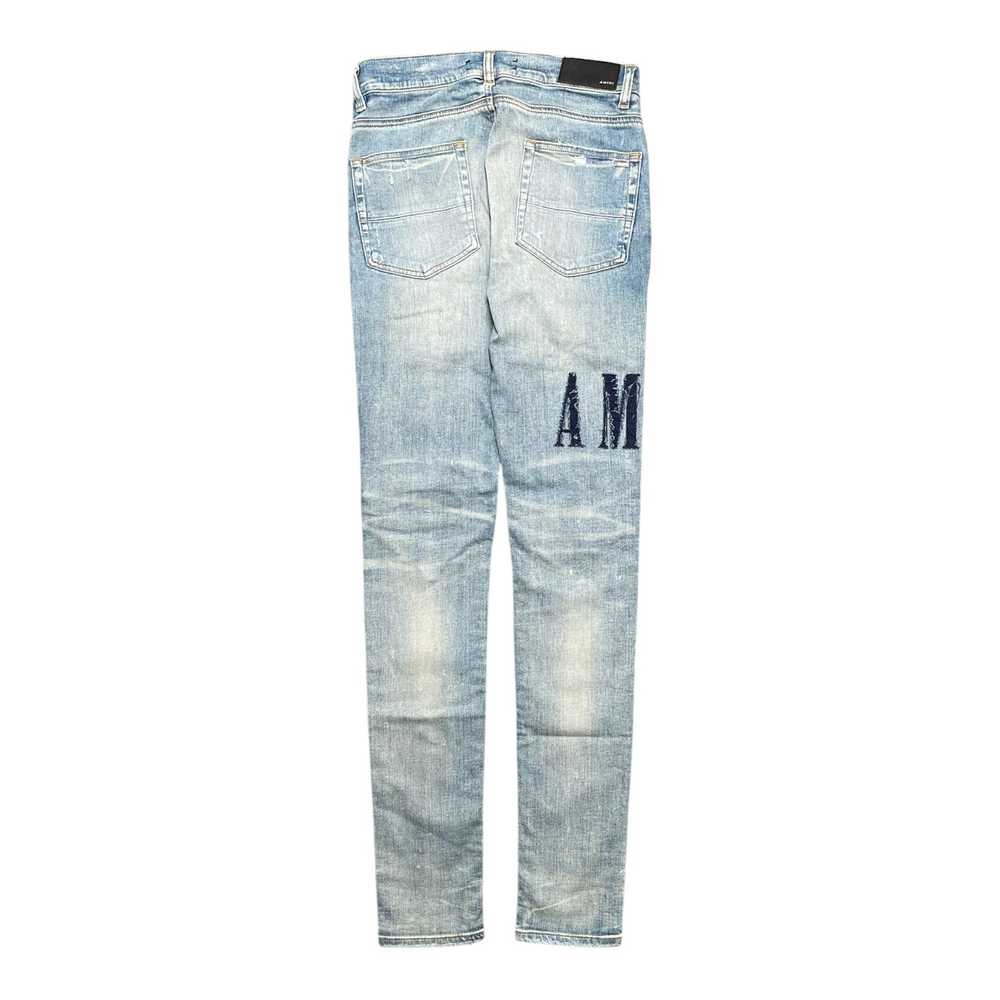 Amiri Amiri Denim Applique Logo Jeans Clay Indigo - image 2