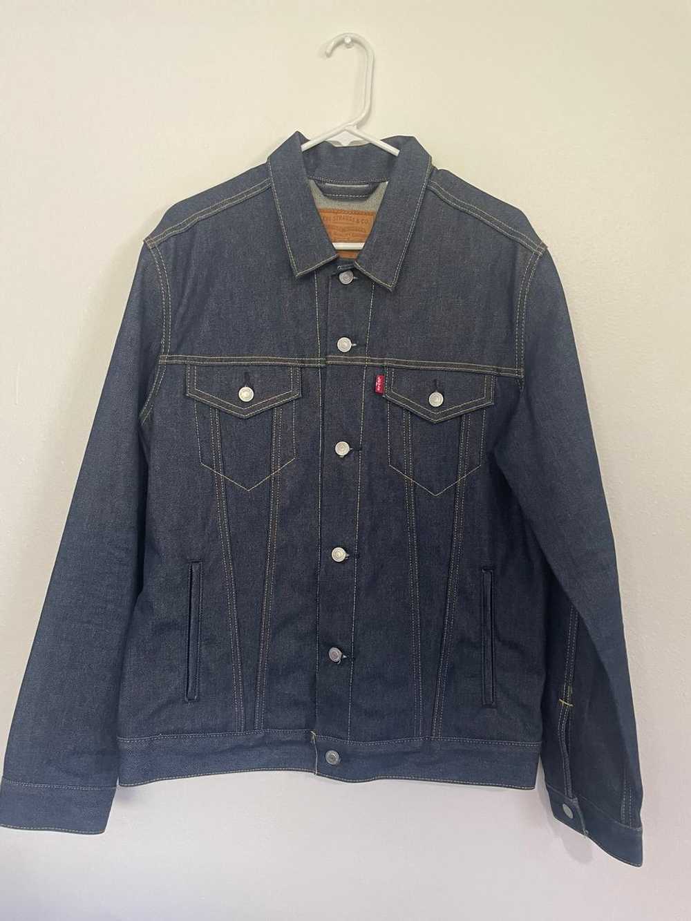 LEVI'S Raw Denim Trucker Jacket (L) | Used,… - image 1