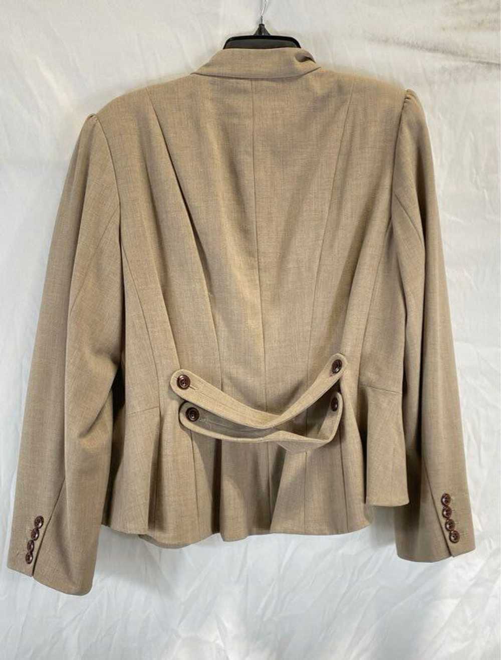 NWT Lane Bryant Womens Tan Long Sleeve Single-Bre… - image 2