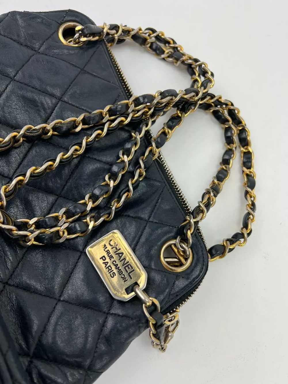 CHANEL Quilted Lambskin Leather Vintage 24K Plate… - image 4