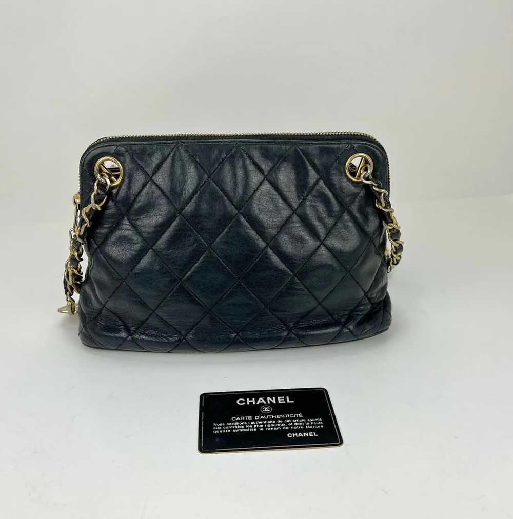 CHANEL Quilted Lambskin Leather Vintage 24K Plate… - image 7