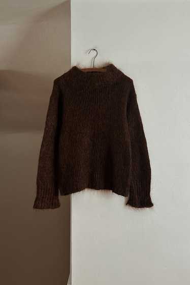 1990's CHOCOLATE MOHAIR KNIT JUMPER