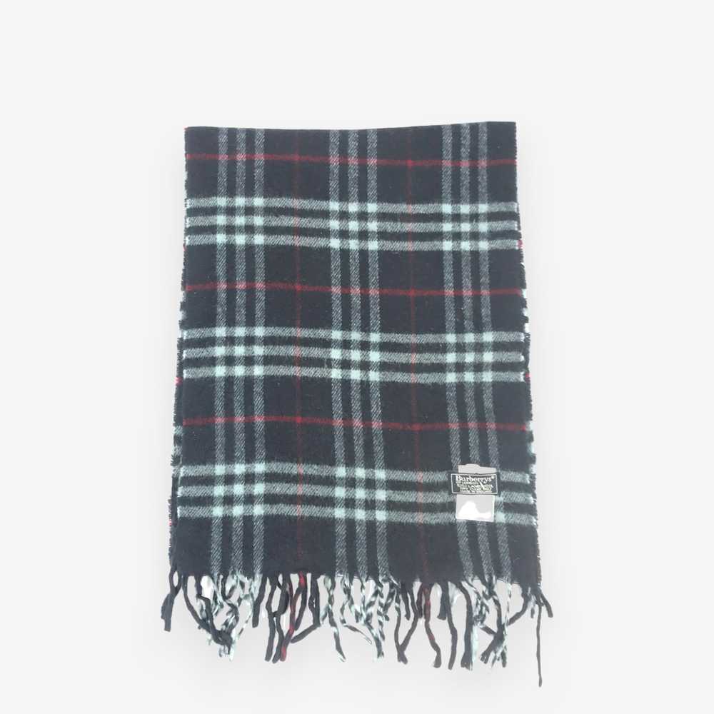 Burberry × Vintage Vintage 90s Burberry Wool Scar… - image 2