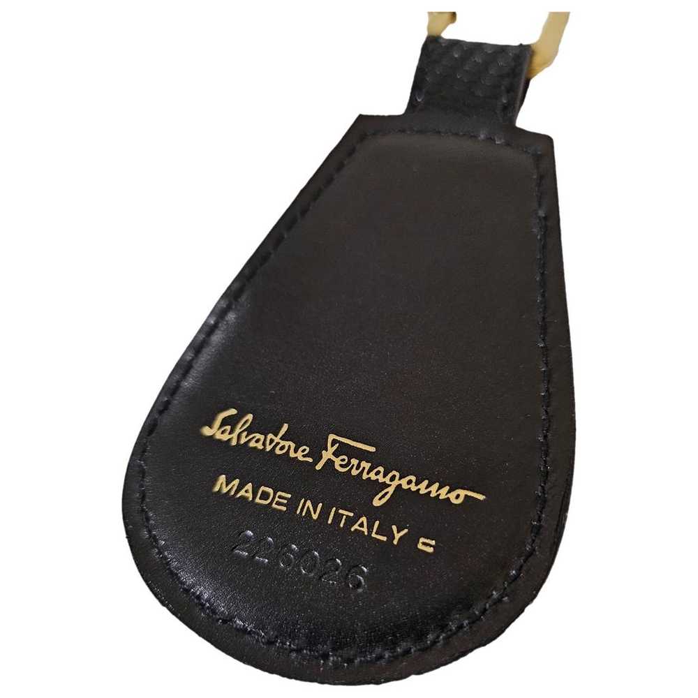 Salvatore Ferragamo Leather bag charm - image 1