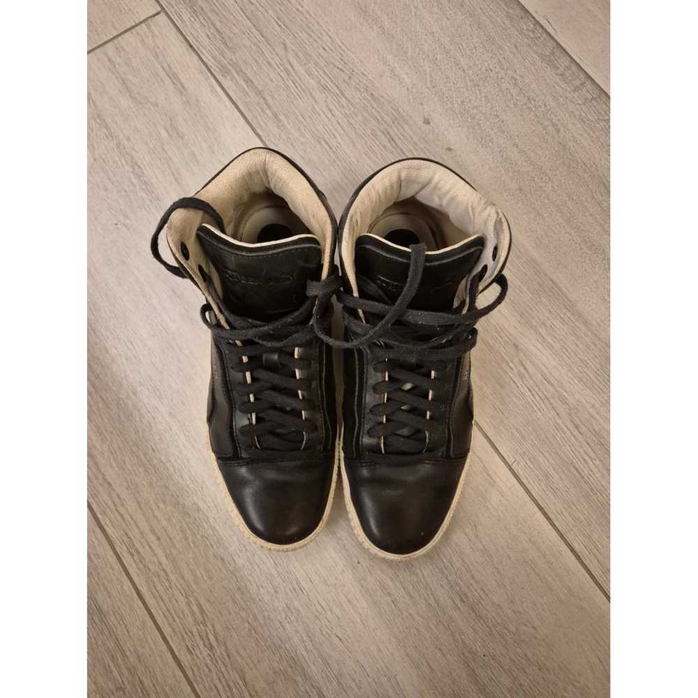 Alexander McQueen For P Leather high trainers - image 3