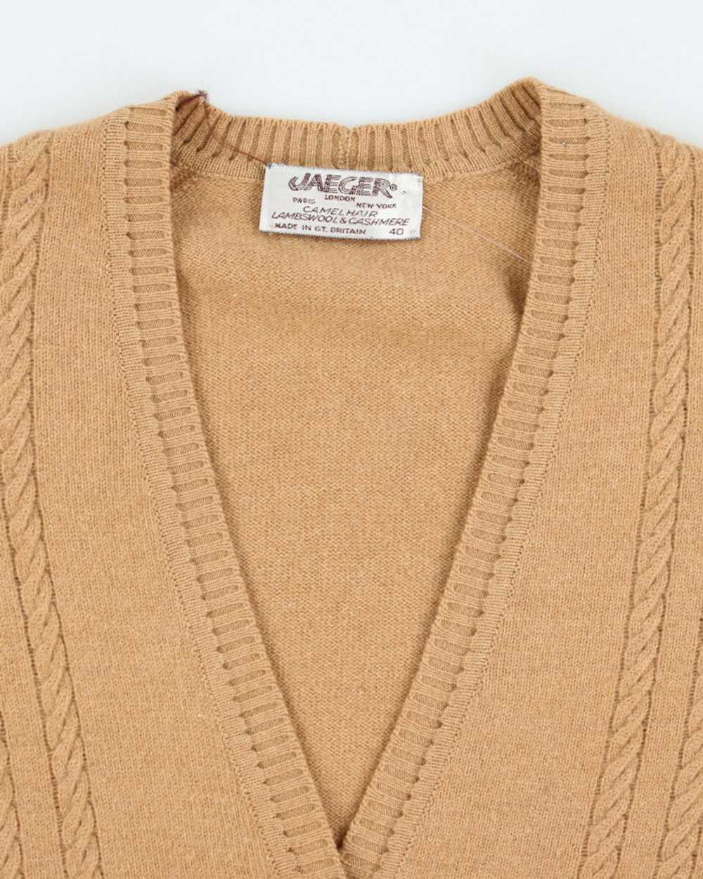 Vintage Jaeger Wool & Cashmere Cardigan - M - image 3