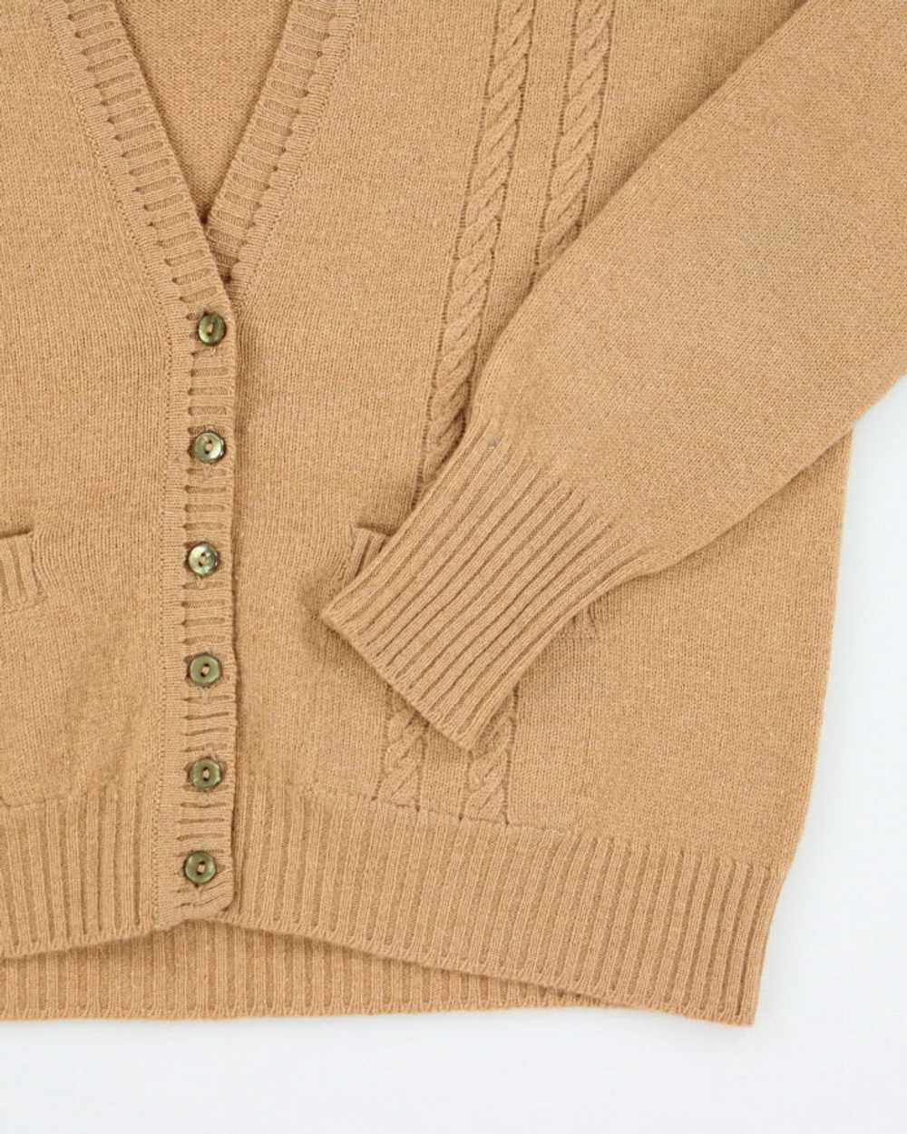 Vintage Jaeger Wool & Cashmere Cardigan - M - image 4