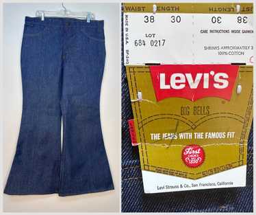 Vintage 1970s NOS Levis 784 Orange Tab Big Bell shops Boys Bell Bottom Jeans