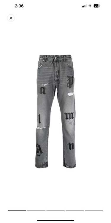 Palm Angels Palm Angels distressed straight-leg je