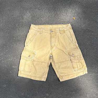 Designer Levis Faded White Tab Cargo Shorts