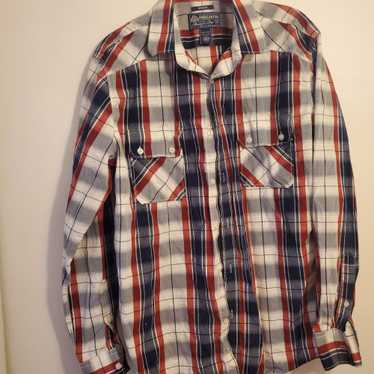 American Rag American Rag Mens Medium Plaid Butto… - image 1